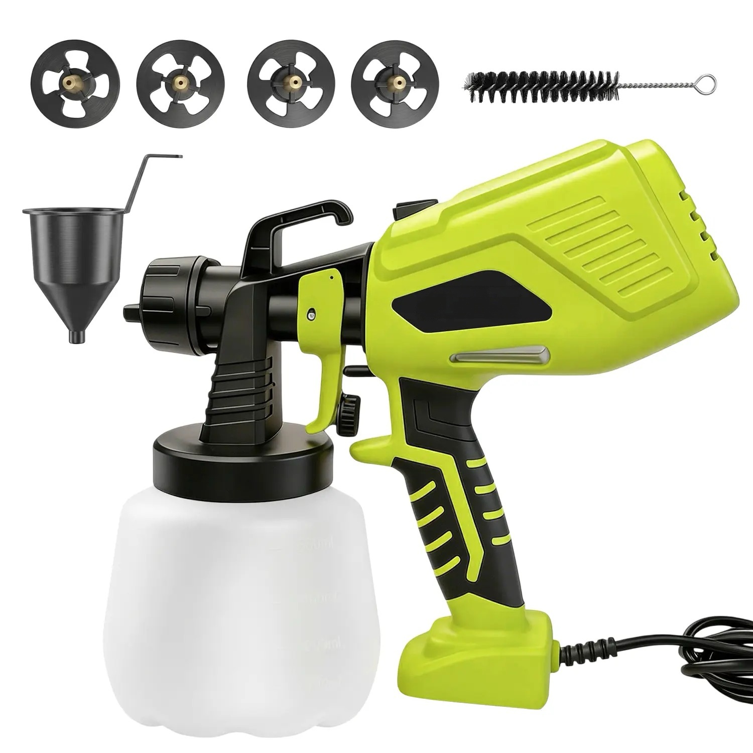 Paint Sprayer, Equipped with 1200ml Large-Capacity Spray Gun and Cleaning Tools